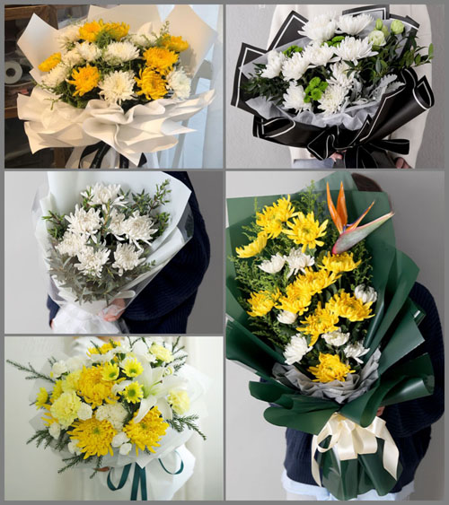 福建福州长乐市鹤上镇北山村白事花束代送